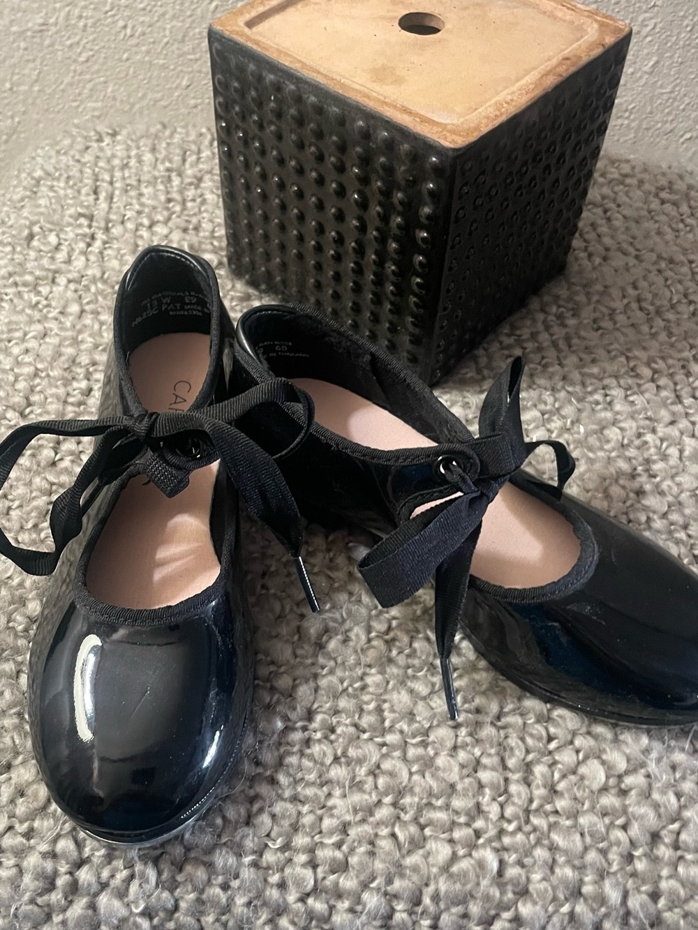 Black Patent Mary Jane Tap Shoes